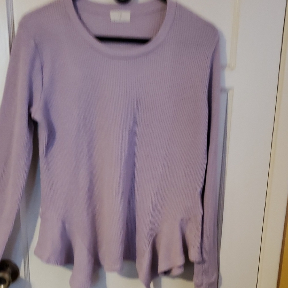 T.La Lavender Long Sleeve Top